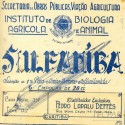 Produto veterinário produzido pelo IBAA na década de 40.