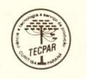 Logomarca do Instituto de Tecnologia do Paraná - Tecpar,  na década de 1980.