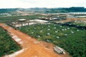 Inicio da construção do CTI, na década de 1980.