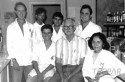 Funcionários do Laboratório de Produtos Industriais Inorgânicos e de Hidroquímica do Tecpar, em março de 1994. 