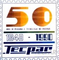 Selo comemorativo aos cinquenta anos do Tecpar.