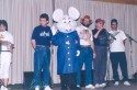 Festa de confraternização de natal dos funcionários no Clube Babilônia, em 1994.