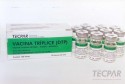 Vacina Tríplice DTP contra difteria, tétano e pertússis para uso pediátrico, produzido pelo Laboratório de Vacina Tríplice, atualmente Laboratório de Vacina Bacteriana, em 2000.