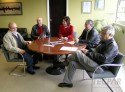 A secretária de Estado da Ciência, Tecnologia e Ensino Superior, Lygia Pupatto, em  reunião técnica com os diretores do instituto, na sede do Tecpar, na Cidade Industrial de Curitiba.